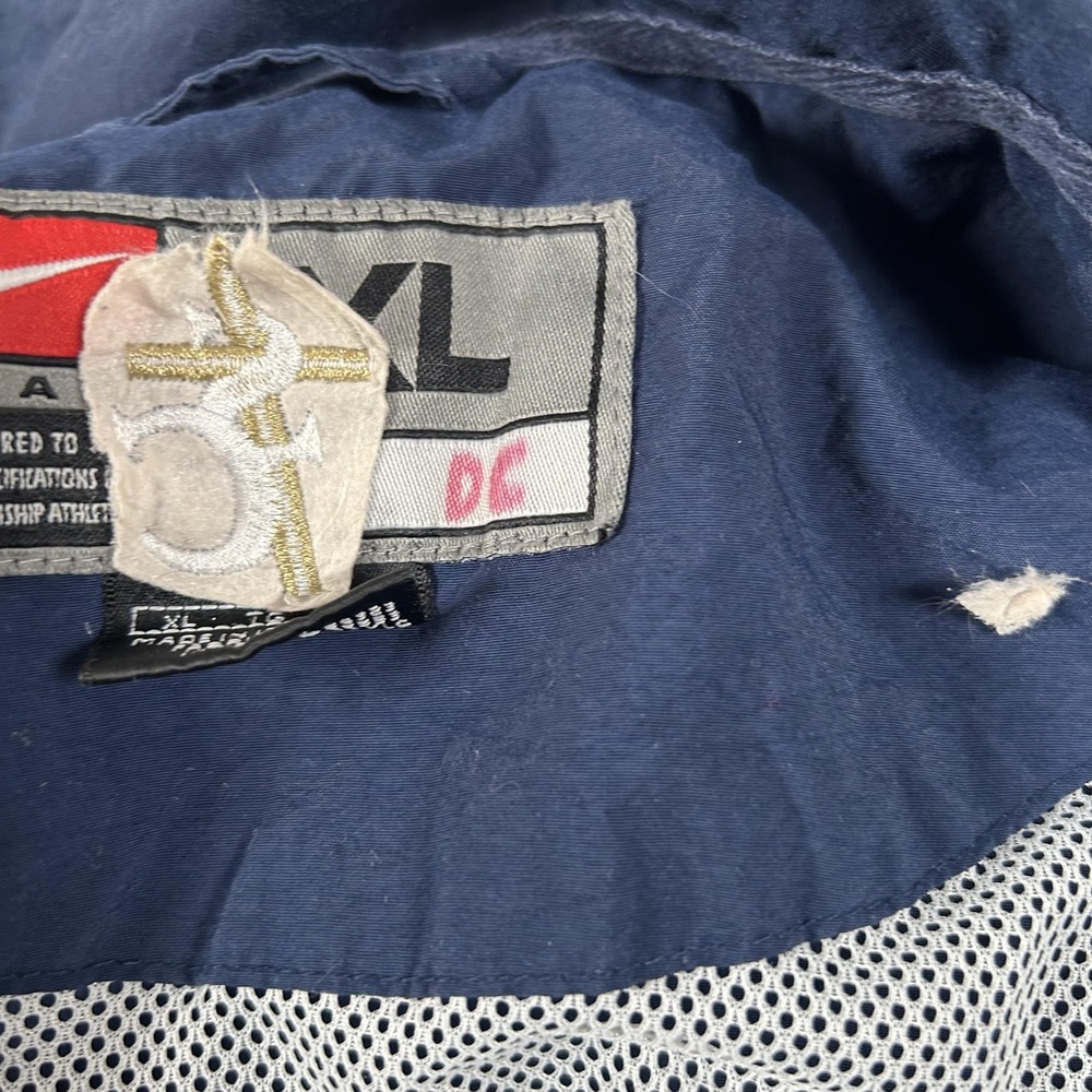 Vintage Shiloh Christian Saints Jacket Mens XL Blue Basketball Nike Windbreaker - Picture 7 of 16